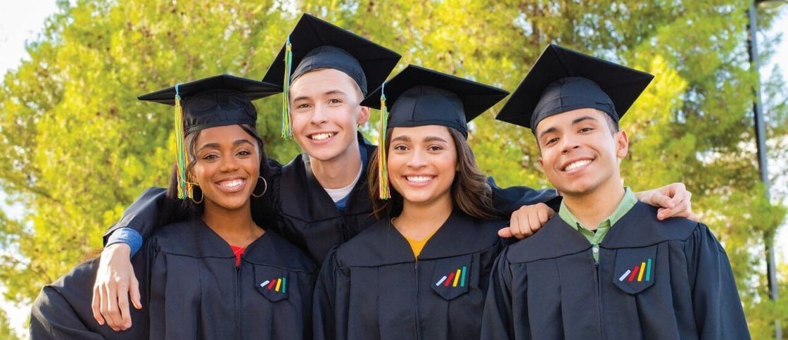 Group of high school graduations from Learn4Life School